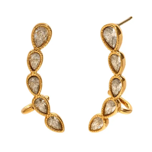 Gold_Waterdrop_Earclip_Stud_Earrings_For_Women
